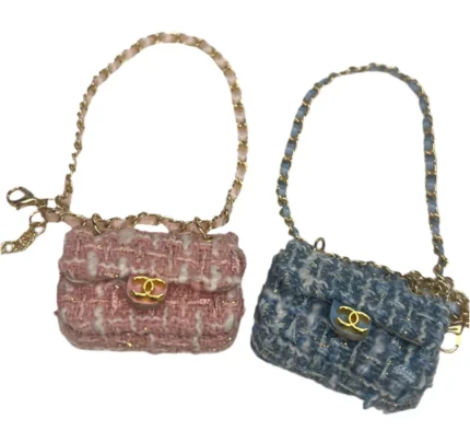 Lafufu Blue CC Fabric Purse